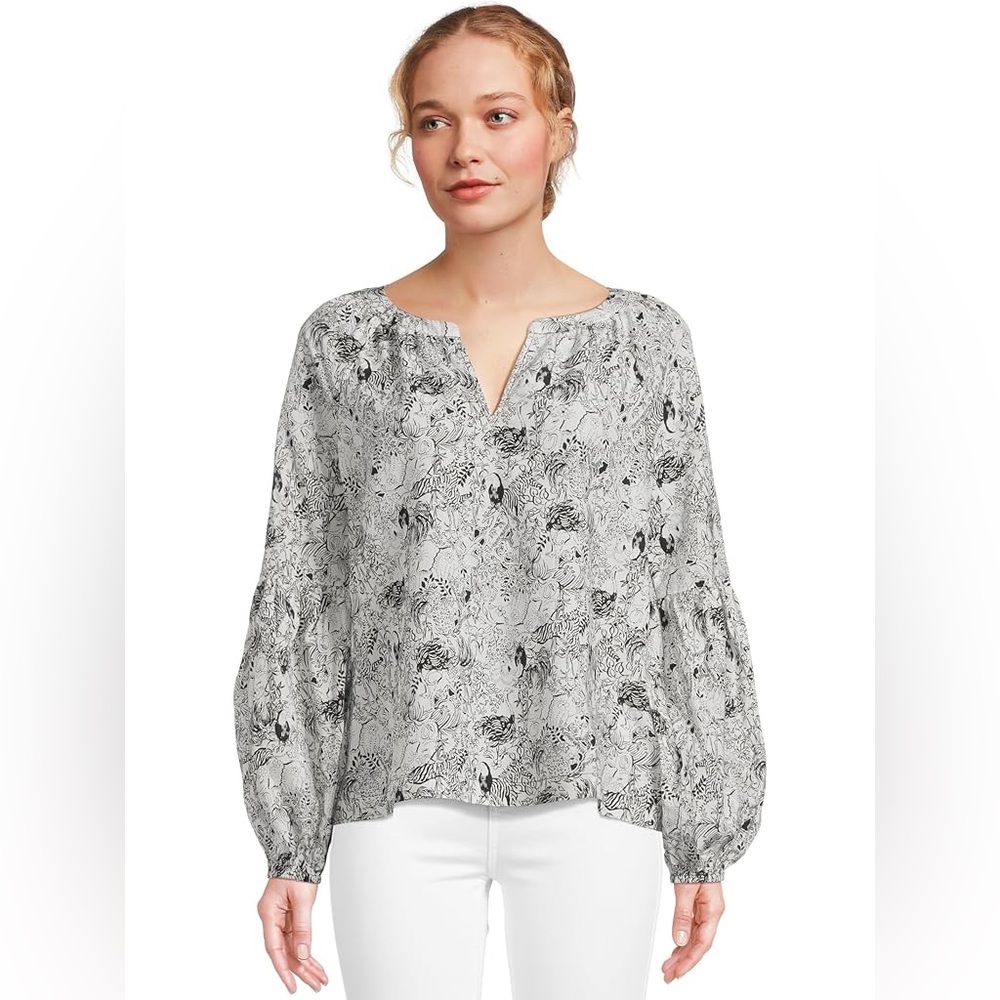 Lilly Pulitzer Sullivan Top Onyx Animal Magnetism Size Small